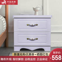 Tiger safe fingerprint home bedside table 48cm office safe all steel bedside safe deposit box special promotion