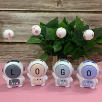 Astronaut Small Fan Astronaut LOGO Customize the electric fan small suspended ball on the back of the neck