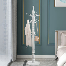 Clothes hanger floor bedroom solid wood living room Nordic minimalist modern wood net red shelve clothes hanging hanger rod