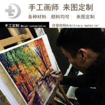 Generation watercolor decorative painting Oil painting Color lead sketch Gouache custom pure hand-painted character portrait Head portrait landscape