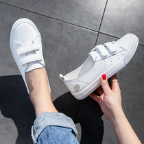 Summer Money New Magic Sticker Light Mouth Little White Shoes Women Shoes 100 Hitch Plate Shoes 2022 Summer Thin Air Breathable White Shoes