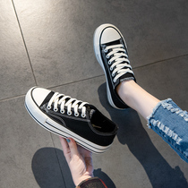 Spring and autumn new super fire canvas shoes womens shoes ins tide cloth shoes autumn 2021 autumn thick soled casual board shoes