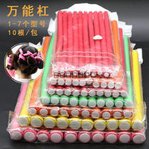 Hairdressing pear hot inner buckle does not hurt hair perm rubber curly hair hairdressing Universal Bar heat insulation Rod cold hot bar tool