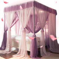 New mosquito net home floor-standing with Bracket 1 5m 1 8m bed Princess wind double layer encryption thickened 2 m grain tent