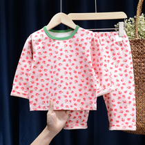 Girls pajamas childrens home clothes set Spring and Autumn long sleeve baby underwear set Girls Pajamas pajamas base Women