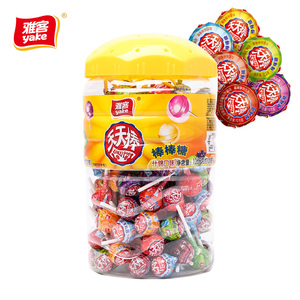 雅客天天棒棒糖1260g(约120支)桶装棒糖果儿童礼物多口味零食圆棒