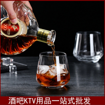 Whisky glass glass creative household beer glass personalized spirits cup Japanese minimal cocktail glass heat resistance