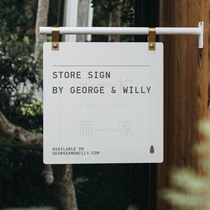 South Korea ins net red shop display brand milk tea shop net red sign coffee shop listing advertisement custom double-sided