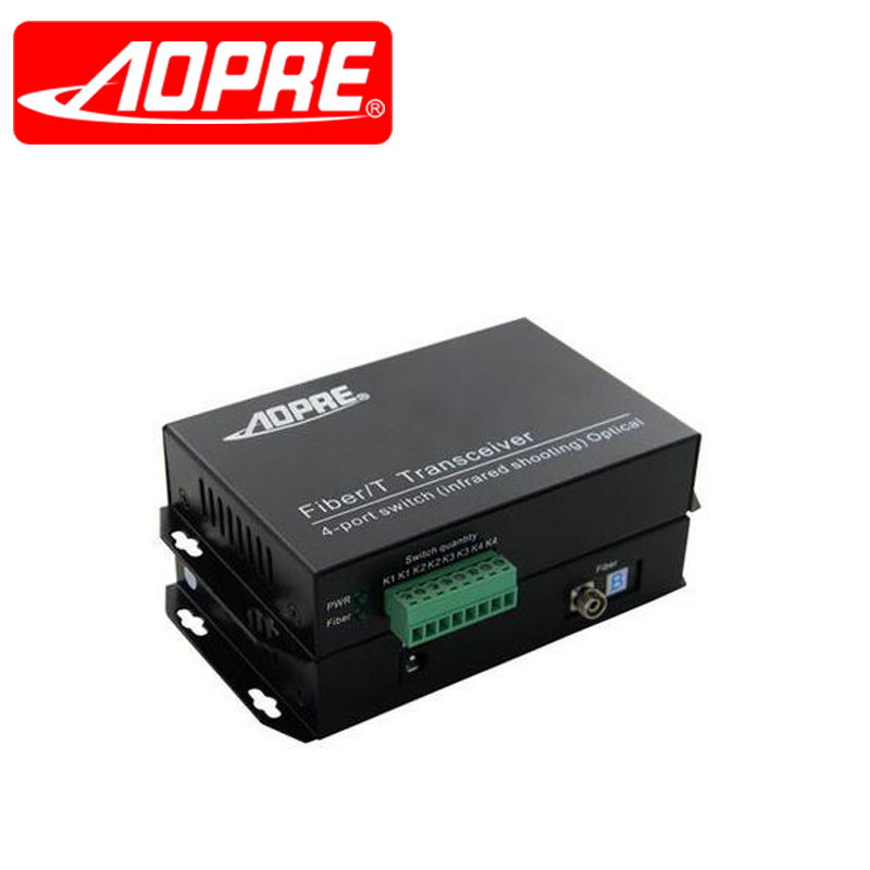 aopre 2-way forward switch quantity optical transceiver alarm infrared on-beam optical transceiver customized multi-service optical transceiver