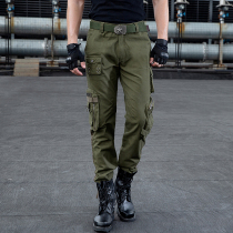 Outdoor Casual Camouflage Trousers Military Green Pants Men's Loose Straight Camouflage Pants Spring Autumn Fashion