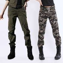 women's cargo camouflage pants loose bf straight loose slim high waist army green pants spring street cool trendy