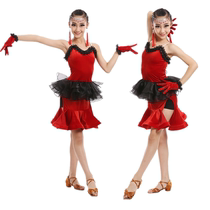 New girls Latin dance costume training childrens competition clothes Latin practice dance dress dress women