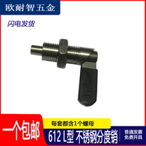 Knob plunger CN612 stainless steel indexing pin spring positioning pin stainless steel L-shaped handle rotary plunger 20