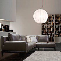 Nordic small scalper head leather sofa small apartment corner living room modern simple combination Italian design