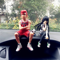 Cherry Wood Flower Road Creative On-board Car Supplies Dunk Master personality in car Decorative Pendulum Snowy Car Pendulum