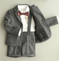 Boy suits suit Spring style baby age gown birthday Western suit Baby Boy Three sets
