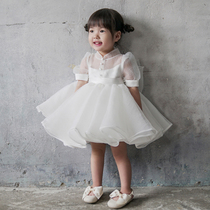 Children Princess Dress Gown High-end Foreign Gas Girl Baby Little Flower Girl Baby Girl One Year Old Birthday Evening Gown