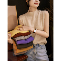 @笑家秋冬志思Share the king’s cost-effective coat leather jacket companion full cashmere half-high collar knitted vest