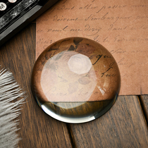 Paperweight stone glass 100MM magnifying glass Office magnifying glass Look at documents read antique identification magnifying glass