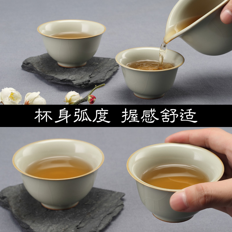 Jingdezhen measured your up with Chinese style household checking ceramic cups kung fu tea set personal master CPU open for