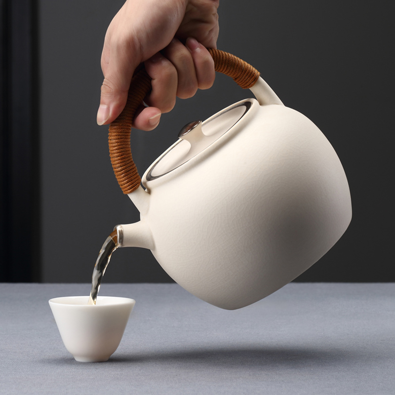 Teapot tea exchanger with the ceramics Teapot kunfu tea tea set single girder pot pot of household accessories make tea is tea taking group