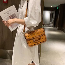 Leather capsule bag new small square bag simple shoulder cross small bag pet backpack portable print bag