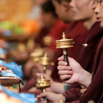 Golden Green Tara zhuan jing lun pure copper