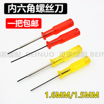 Inner hexagon screwdriver 1 5mm 1 6mm inner hexagonal mounting pin screwdriver with needle screwdriver