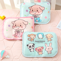 Baby pillow Summer ice silk buckwheat newborn anti-bias head 0-1 year old correction styling pillow Baby breathable U-shaped pillow