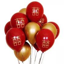 10 inch single-layer red pomegranate red color latex balloon wedding wedding room layout decoration double gemstone Red Balloon