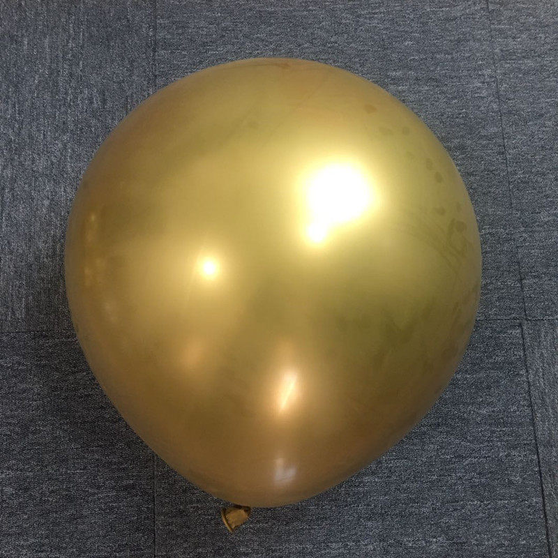 金属色5寸10寸18寸金色银色气球 铬金属气球不规则造型无色差
