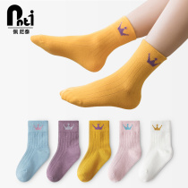 Girls' socks pure cotton spring autumn thin money children's stockings baby girl cotton socks big children's autumn children's socks