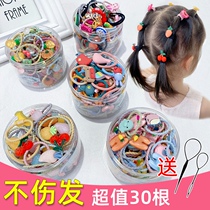 Kids Rubber Girls Cartoon Hair Circle Hair Rope Baby Hair Rope No Harm Little Girl Hair Tie Hair Rope Toddler