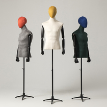 High-end model props mens desk model half-length suit dress suit suit window display rack activity Head