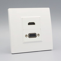 New 86 type VGA high-definition multimedia projector wall plug switch VGA mother head 2 0 version HDMI straight insert panel