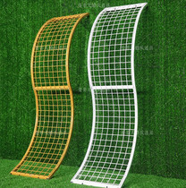 Wedding wrought iron grid road lead S-shaped big wave T table decoration ornaments new wedding supplies stage ceiling props