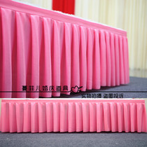 Wedding props T-table cloth table side stage apron decoration skirt skirt gauze veil supplies new special offer