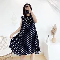 Cotton silk dress womens 2020 summer new mid-length large swing beach skirt wear large size artificial cotton floral skirt