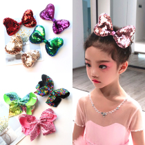 61 childrens performance hair accessories girls stage performance hairclip headwear dance sequins big bow hair clip floral headdress