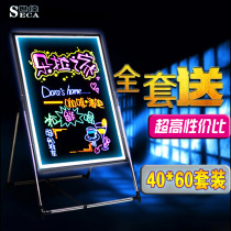 Electronic fluorescent board 40 60 Advertising board Luminous board Writing board led fluorescent board Handwriting board bracket blackboard