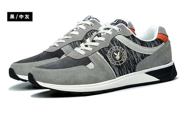 花花公子男鞋夏季品牌青年休闲鞋旅游运动鞋韩版百搭内增高鞋子男