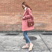 Anti-season halal barn Large coat woman in Korean version 2021 autumn and winter small fur coat watermelon red?