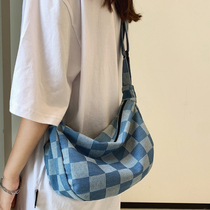 Cloth bag Women Summer 2021 new Chains Single shoulder Beggar Bag Sports Diagonal Satchel Simple Canvas Dumplings Wrap