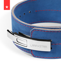 Fitness belt cowhide weightlifting hard pull waist belt men womens lever buckle belly bodybuilding training squat belt