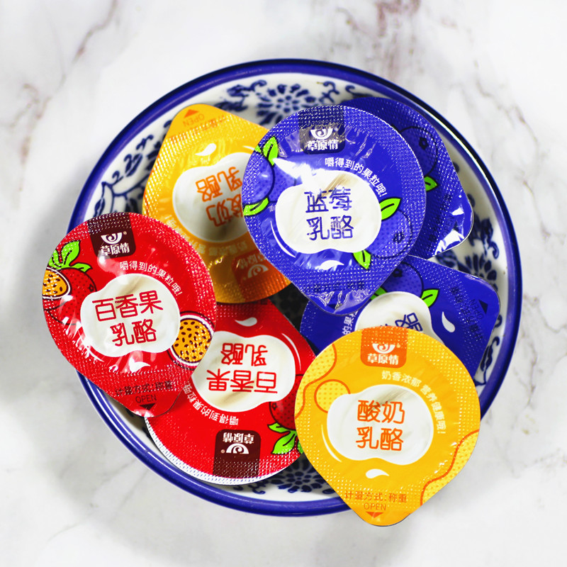 草原情内蒙特产百香果粒酸奶乳酪图片_2
