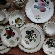 Foreign trade export Western porcelain ceramic fruit Series Western plate coffee cup bowl gift tableware set