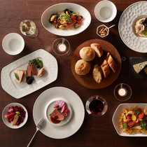 Passenger pure white simple new bone china tableware Nordic American flat soup bowl salad bowl dessert plate coffee cup