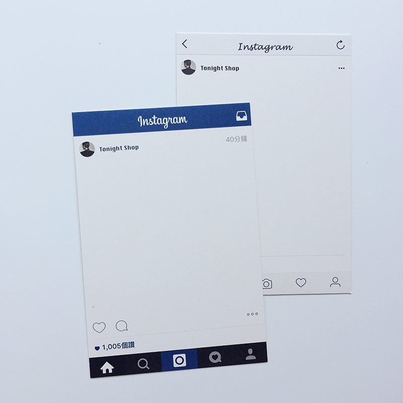 instagram界面模板,instagram界面截图模板 instagram卡片订制ins界面韩风chic背景拍照饰品化妆品拍摄道