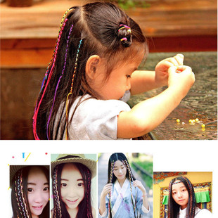 编发神器儿童绑头发彩带彩色绳子编织辫子发饰民族风版发绳彩绳