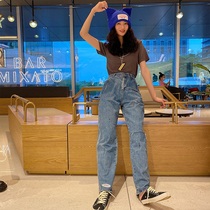 ADER CARGO KING ERROR jeans ripped straight tube splashing ink and throwing paint PAINT point OLD mens and womens high-waisted trousers